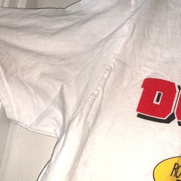 Marvel Deadpool Graphic Tee Shirt M White "Royalties Are The " 100% Cotton - Picture 4 of 7